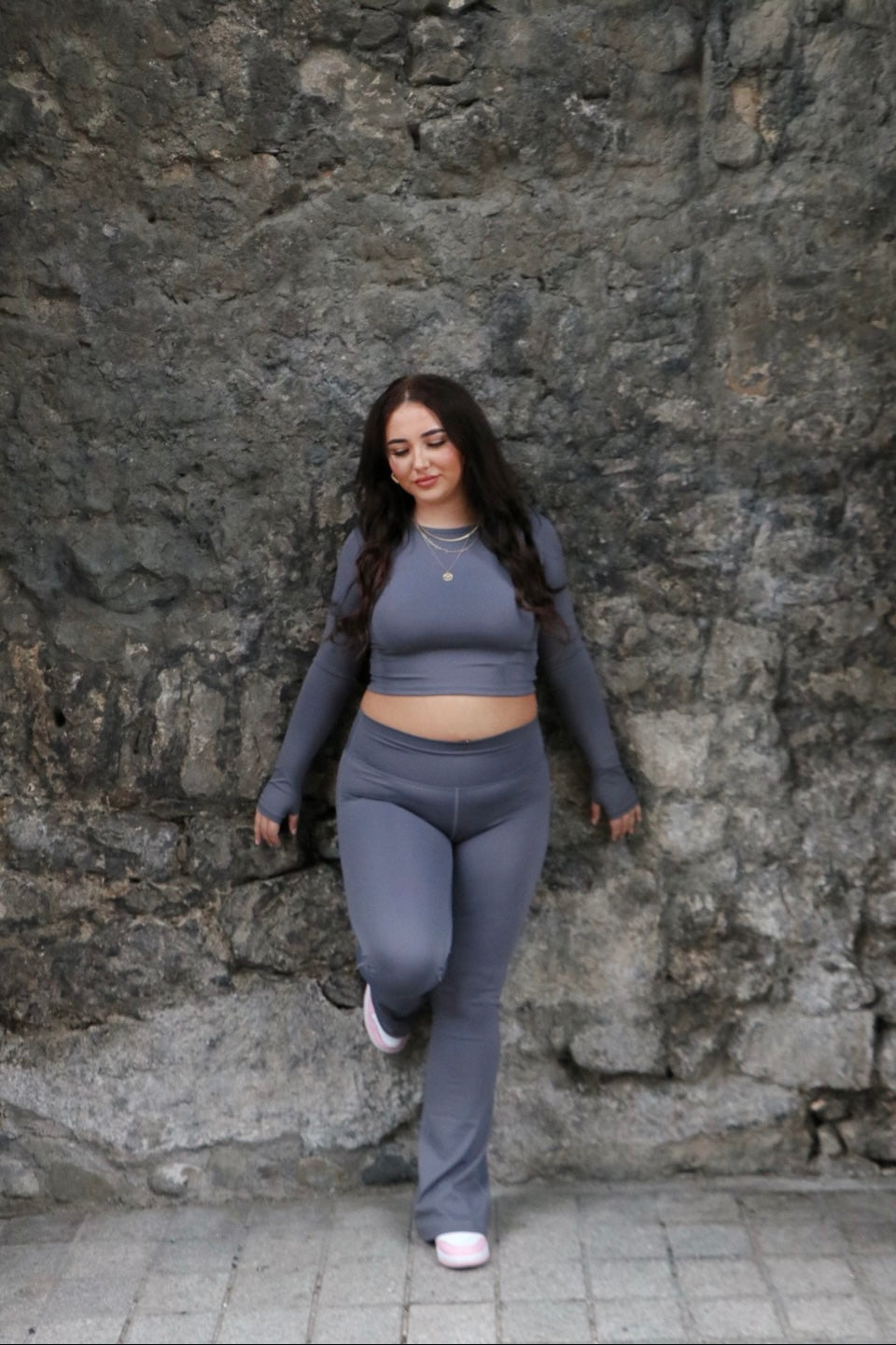 Flare long sleeve set￼